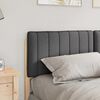 vidaXL T&ecirc;te de lit capitonn&eacute;e Brun et gris fonc&eacute; 150 cm Pin massif