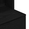 vidaXL Table de chevet noir 39x35x125 cm bois d&rsquo;ing&eacute;nierie