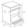 FLAMINGO Mangeoire &agrave; poulets &agrave; p&eacute;dale automatique Timo 12 kg