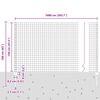 vidaXL Cl&ocirc;ture avec poteau Vert 1,2 x 10 m Acier et PVC