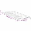 vidaXL Surmatelas Blanc 90 x 200 cm Tissu en Tricot