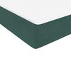 vidaXL Sommier &agrave; lattes de lit et matelas vert fonc&eacute; 80x220 cm velours