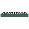 VidaXL Cadre de lit ottoman avec matelas vert foncé 180x200 cm velours