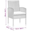 vidaXL Mobilier &agrave; d&icirc;ner d'ext&eacute;rieur 7 pcs R&eacute;sine tress&eacute;e Noir
