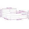vidaXL Lit &agrave; ressorts avec matelas Noir 180 x 200 cm tissu
