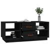 vidaXL Table basse Noir 100x50x41 cm Bois massif de pin