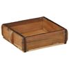 vidaXL Plateau 2 pcs Marron 29 x 31 x 10 cm Bois Recycl&eacute; Solide