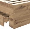 vidaXL Cadre de lit Ch&ecirc;ne artisanal 90 x 190 cm Bois d'ing&eacute;nierie