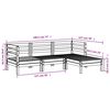 vidaXL Canap&eacute; de jardin 3 places et repose-pied blanc bois pin massif