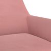 vidaXL Chaises &agrave; manger pivotantes lot de 4 Rose Velours