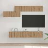 vidaXL Ensemble meuble TV 7 pcs ch&ecirc;ne artisanal 60 x 30 x 30 cm