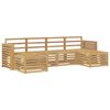 vidaXL Ensemble de canap&eacute;s d'ext&eacute;rieur 6 pc Blanc Bois d'Acacia Massif