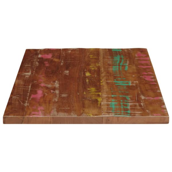 vidaXL Dessus de table 90x70x1,5 cm rectangulaire bois massif r&eacute;cup&eacute;r&eacute;