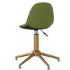 vidaXL Chaises pivotantes &agrave; manger lot de 4 Vert clair Velours