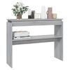 vidaXL Table console Sonoma gris 102x30x80 cm Bois d'ingénierie