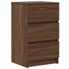 vidaXL Table de chevet avec 3 tiroirs ch&ecirc;ne marron 39x35x65 cm
