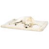 HuggleHounds Tapis pour chiens Polaire XL Blanc laine