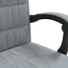 vidaXL Fauteuil inclinable de bureau Gris clair Tissu