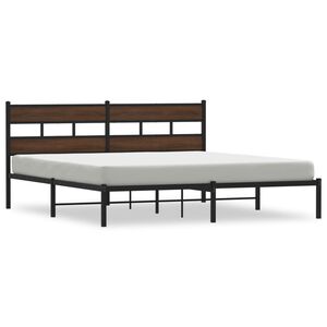 vidaXL Cadre de lit sans matelas avec t&ecirc;te de lit 190x200 cm