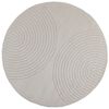 vidaXL Tapis de surface Rond Cr&egrave;me &Oslash; 120 CM