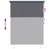 vidaXL Store enrouleur Ray&eacute; Anthracite 200 x 250 cm Tissu et Aluminium