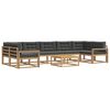 vidaXL Ensemble de canap&eacute;s d'ext&eacute;rieur 6 pc Blanc et anthracite