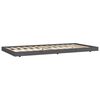 vidaXL Cadre de lit sans matelas gris 90x200 cm bois de pin massif