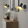 vidaXL Lampe murale 2 pcs pour 2 ampoules E27 Noir et dor&eacute;