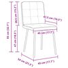 vidaXL Chaises &agrave; manger lot de 6 bleu velours