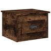 vidaXL Tables de chevet murales 2 pcs ch&ecirc;ne fum&eacute; 41,5x36x28 cm