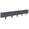 vidaXL Bordure de Pelouse 30 pc 100 x 20 cm Acier Anthracite