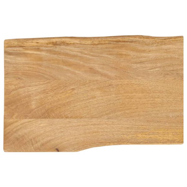 vidaXL Dessus de table 50x40x2,5 cm bord vivant bois massif manguier