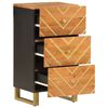 vidaXL Armoire lat&eacute;rale marron et noir 40x33,5x75 cm bois de manguier