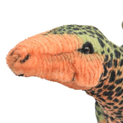 vidaXL Jouet en peluche Dinosaure Stegosaurus Vert et orange XXL