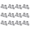 vidaXL Aide d'empilage du bois de chauffage 12 pcs Acier Argent&eacute;