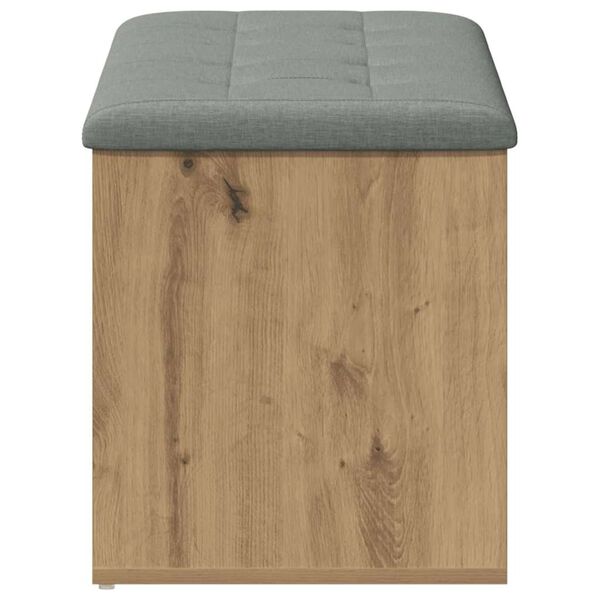 vidaXL Banc de rangement Ch&ecirc;ne artisanal 102x42x45 cm Bois d'ing&eacute;nierie