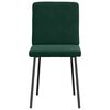 vidaXL Chaises &agrave; manger lot de 2 Vert fonc&eacute; Velours
