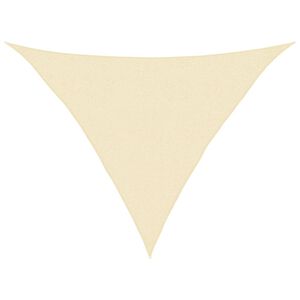 vidaXL Voile d'ombrage 160 g/m&sup2; Cr&egrave;me 2,5x2,5x3,5 m PEHD