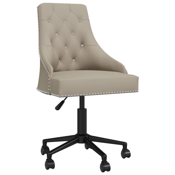 vidaXL Chaises &agrave; manger pivotantes lot de 4 Gris clair Velours