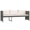 vidaXL Salon de jardin 6 pcs avec coussins r&eacute;sine tress&eacute;e gris
