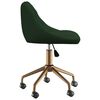vidaXL Chaises pivotantes &agrave; manger lot de 2 vert fonc&eacute; velours