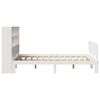 vidaXL Lit biblioth&egrave;que sans matelas blanc 120x190 cm bois pin massif