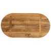 vidaXL Dessus de table 80x40x3,8 cm ovale bois massif de manguier
