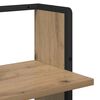 vidaXL &Eacute;tag&egrave;re Murale avec &eacute;tag&egrave;re Ch&ecirc;ne artisanal 30 x 25 x 100 cm