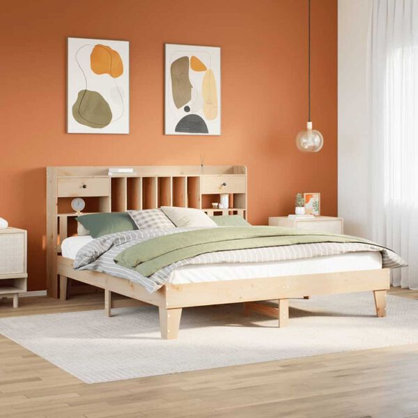 vidaXL Cadre de lit sans matelas 180x200 cm bois massif de pin