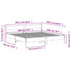 vidaXL Cadre de lit sans matelas blanc 200x200 cm bois massif de pin