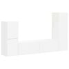 vidaXL Ensemble meuble TV 4 pc Blanc Bois d'ing&eacute;nierie