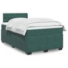 vidaXL Sommier &agrave; lattes de lit avec matelas vert fonc&eacute; 120x190 cm