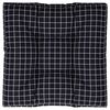 vidaXL Coussin de palette motif &agrave; carreaux noir 70x70x12 cm tissu