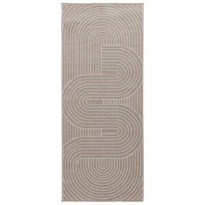 vidaXL Tapis de surface HUARTE Beige 150 x 80 cm Polyester